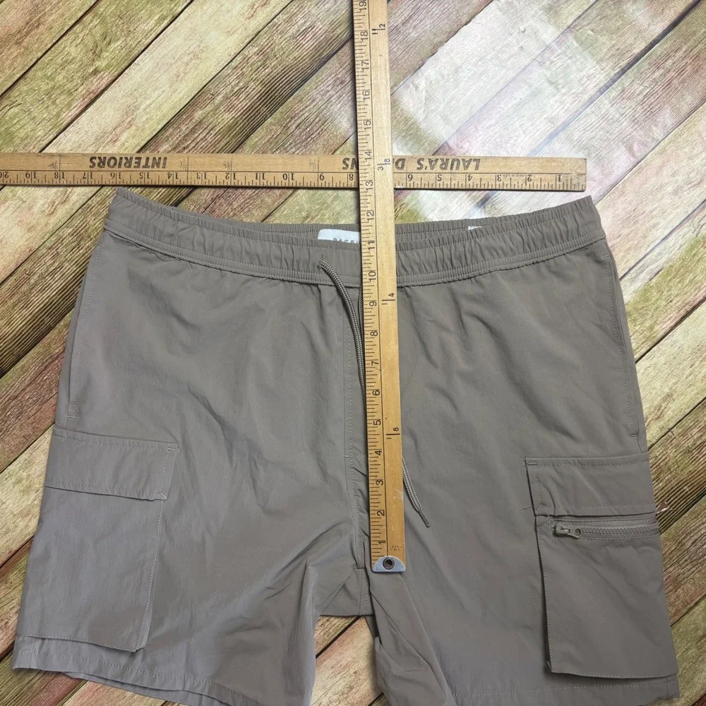 PacSun Taupe Brown Tactical Indie Utility Cargo Volley Shorts Size M Gorpcore
